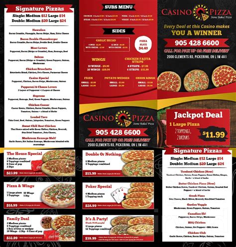  casino pizza menu